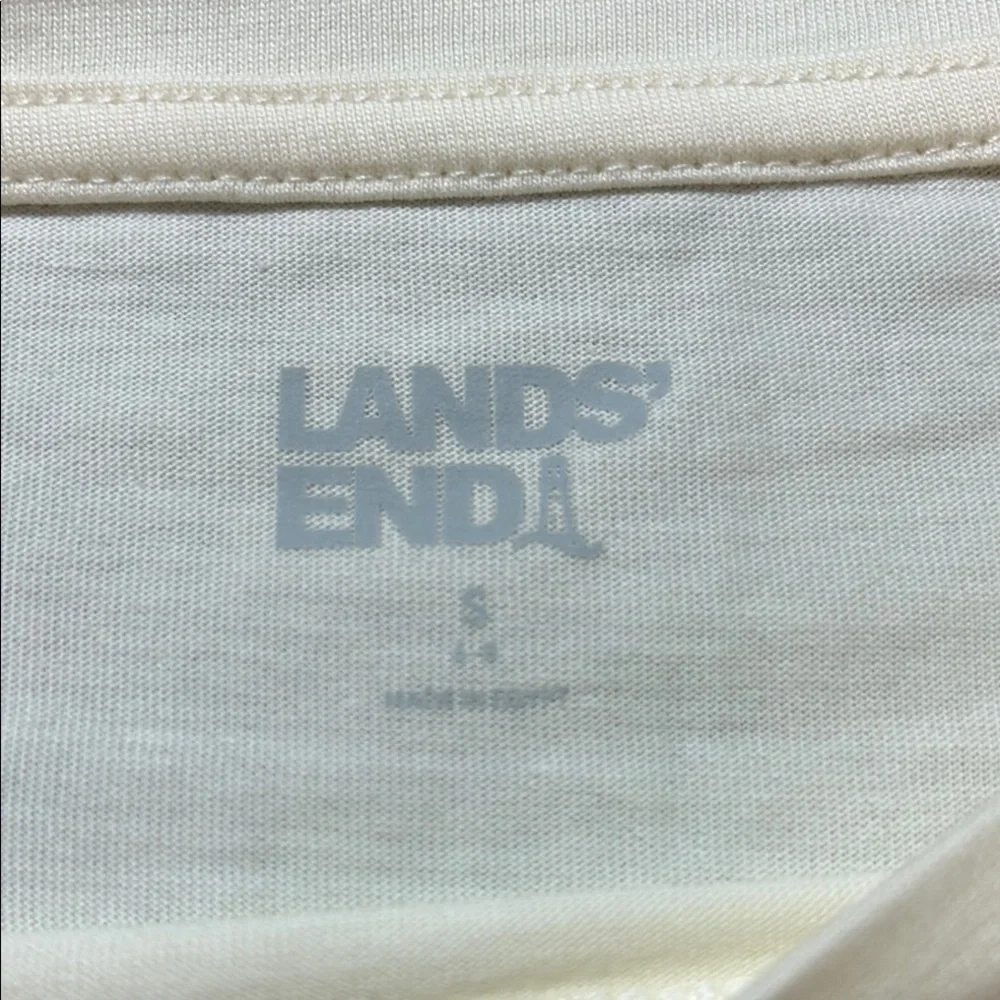 5 Lands' End Soft Cream Top - Picture 3 of 5